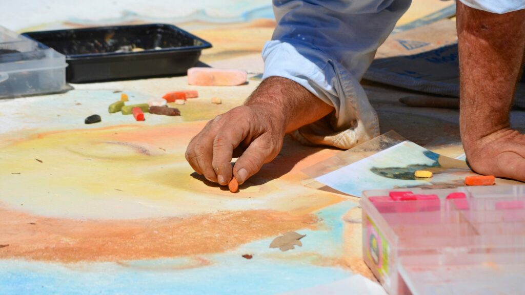 colorare con i gessetti
